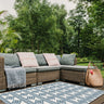 Positano Azura Reversible In&Outdoor Rug - Coppola Home