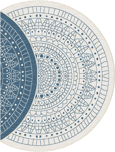 Positano Mosaic Reversible Round Rug - Coppola Home