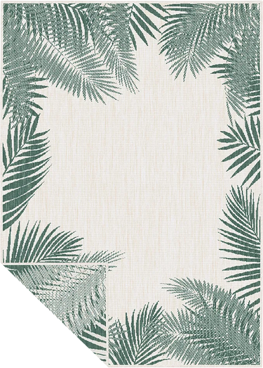 Positano Leaf Border Reversible In&Outdoor Rug - Coppola Home