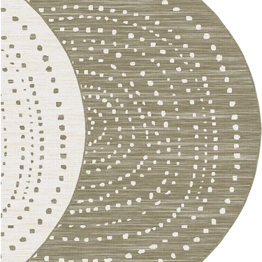 Positano Dotted Reversible Round Rug - Coppola Home