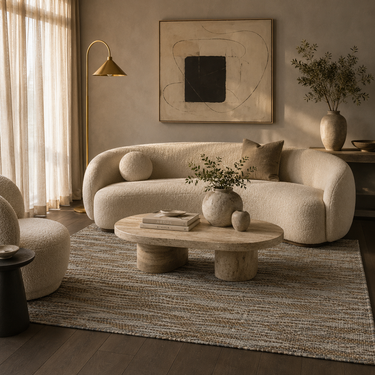 Marrakech Flatweave Leather Rug