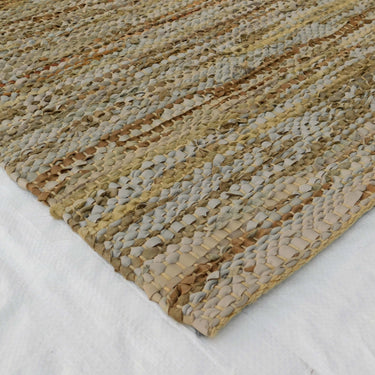 Marrakech Flatweave Leather Rug