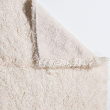 Flokati Shag Wool Rug - White