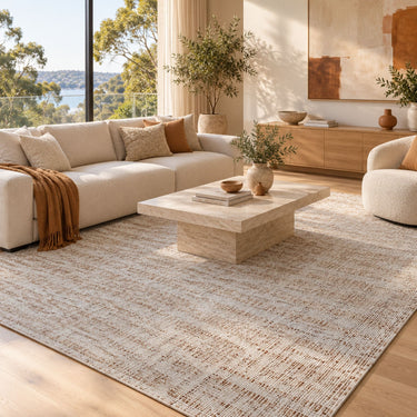Agra Hand Loomed Wool Rug (Metallic)