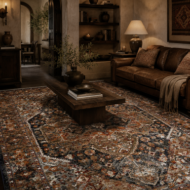 Ganges Medallion Easy Care Rug