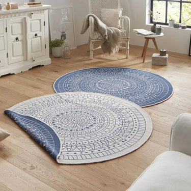 Positano Mosaic Reversible Round Rug - Coppola Home