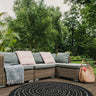 Positano Dotted Reversible Round Rug - Coppola Home