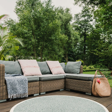 Positano DotGrid Reversible Round Rug - Coppola Home